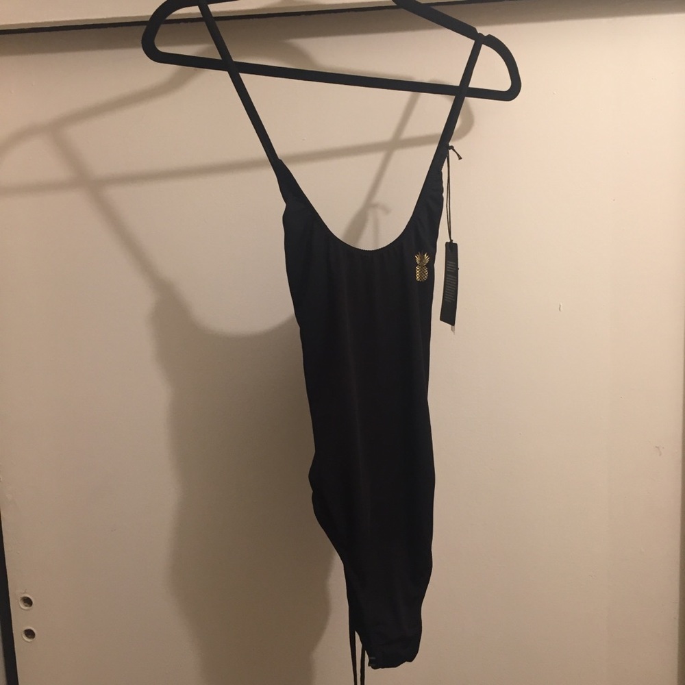 NWT “Chaser” black one-piece bathing suit - Picture 2 of 7
